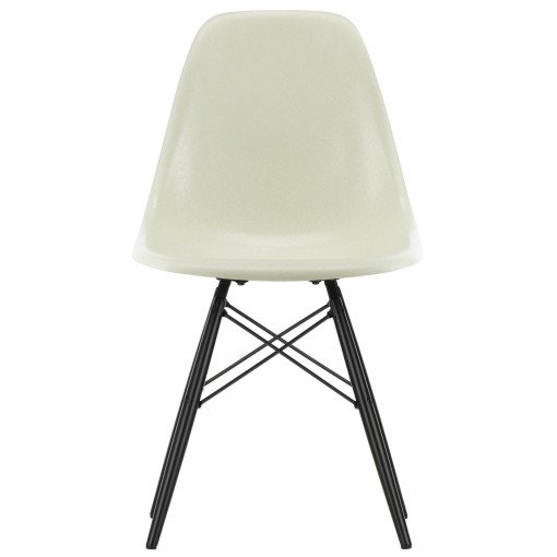 Eames DSW Fiberglass stoel esdoorn zwart, parchment