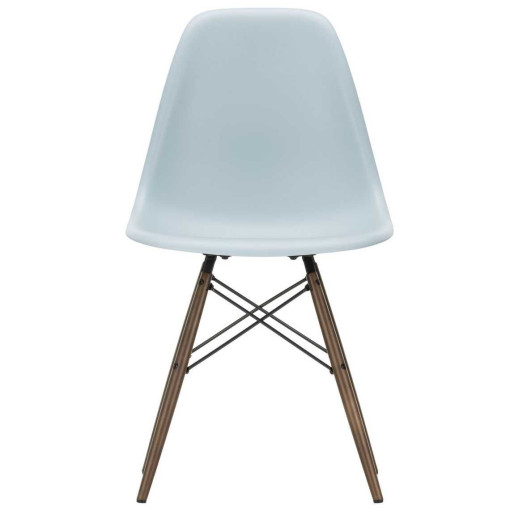 Eames DSW stoel donker esdoorn onderstel, Ice Grey