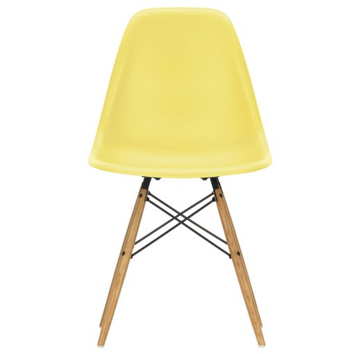 Eames DSW stoel met essen onderstel, Citron