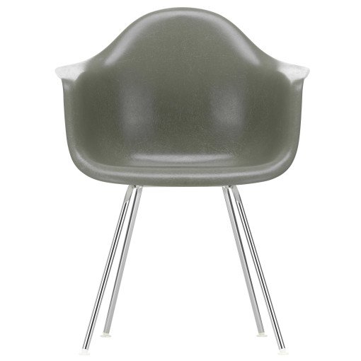 Eames DAX Fiberglass stoel chroom, raw umber