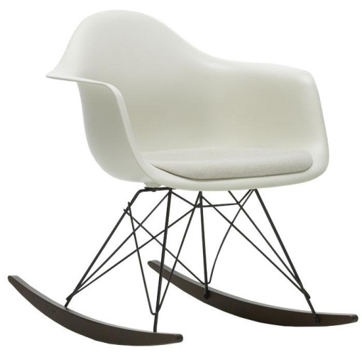 Eames RAR schommelstoel vast zitkussen warmgrey, Pebble