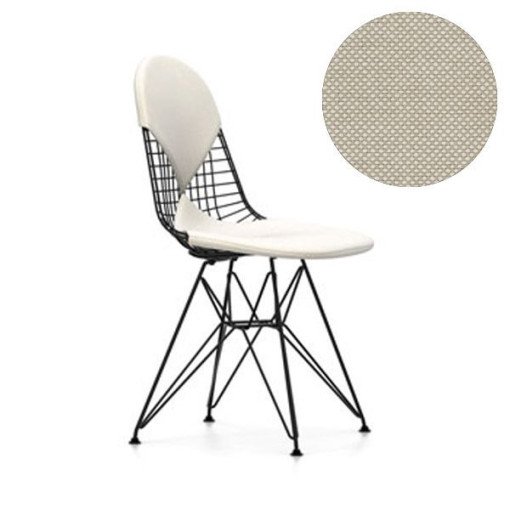 Eames Wire Chair DKR-2 stoel gepoedercoat onderstel, Hopsak 79