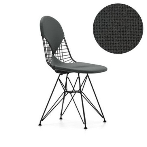 Eames Wire Chair DKR-2 stoel gepoedercoat onderstel, Hopsak 05