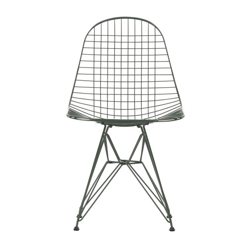 Eames Wire DKR stoel donkergroen