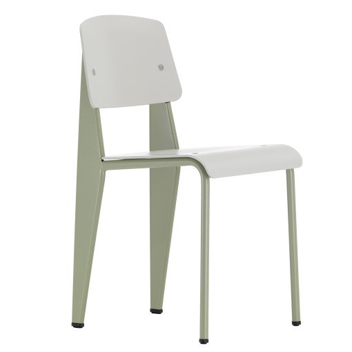 Standard SP stoel shell warmgrey, base gris vermeer