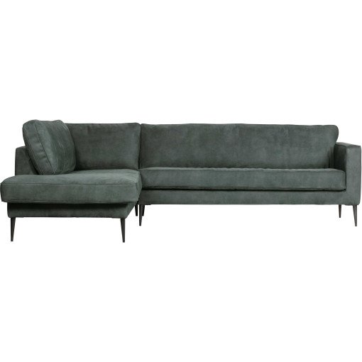 Crew bank met chaise longue links petrol