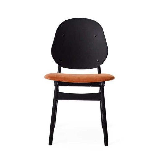 Noble stoel gestoffeerd Ritz 8008 zwart onderstel