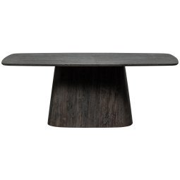 Leah eettafel 200x105 donkerbruin