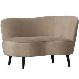 Sara lounge fauteuil rechts khaki