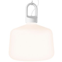 Bottle hanglamp fluo wit