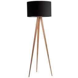 Tripod Wood vloerlamp driepoot zwart