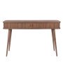 Barbier sidetable console tafel walnoot