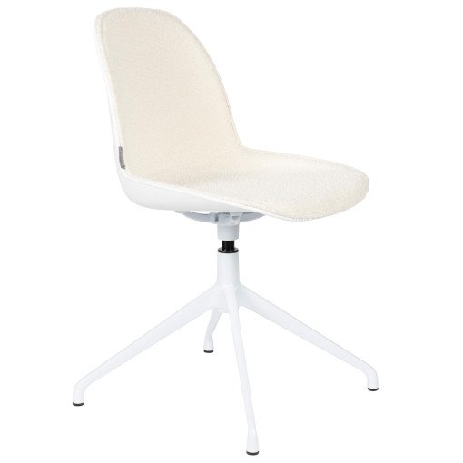 Albert Kuip Swivel stoel white