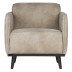  Tweedekansje - Statement fauteuil met arm velvet Elephant skin