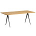  Tweedekansje - Pyramid 02 tafel 190x85 helder gelakt, zwart onderstel