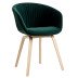  Tweedekansje - About a Chair AAC23 Soft stoel gelakt Lola Dark Green