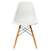  Tweedekansje - Eames DSW stoel geelachtig esdoorn onderstel, wit