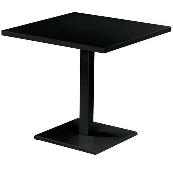Emu Round Tuintafel Vierkant Zwart 80X80 emu kopen in de aanbieding