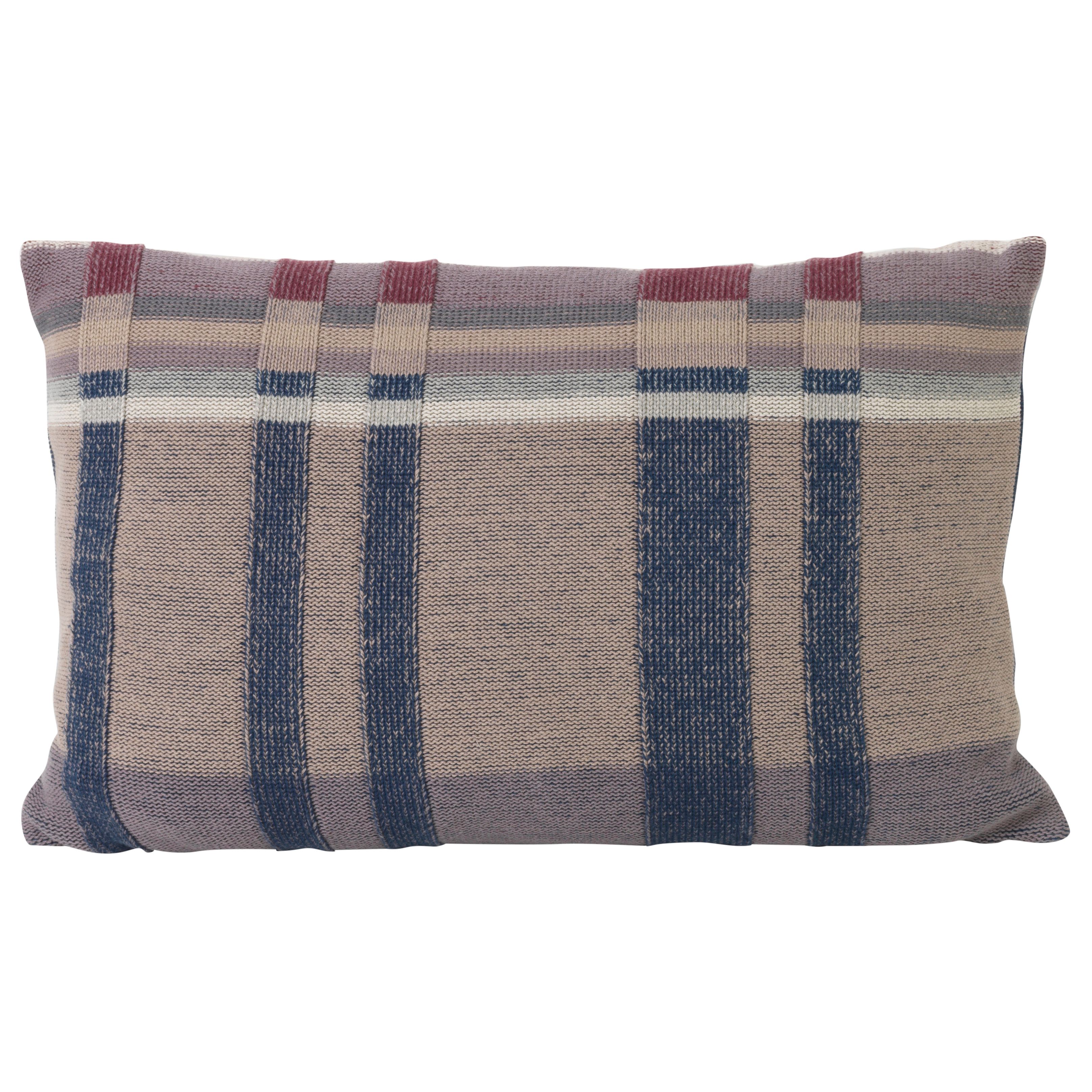 Ferm Living Medley Knit Kussen 60X40 Donkerblauw ferm living kopen in de aanbieding