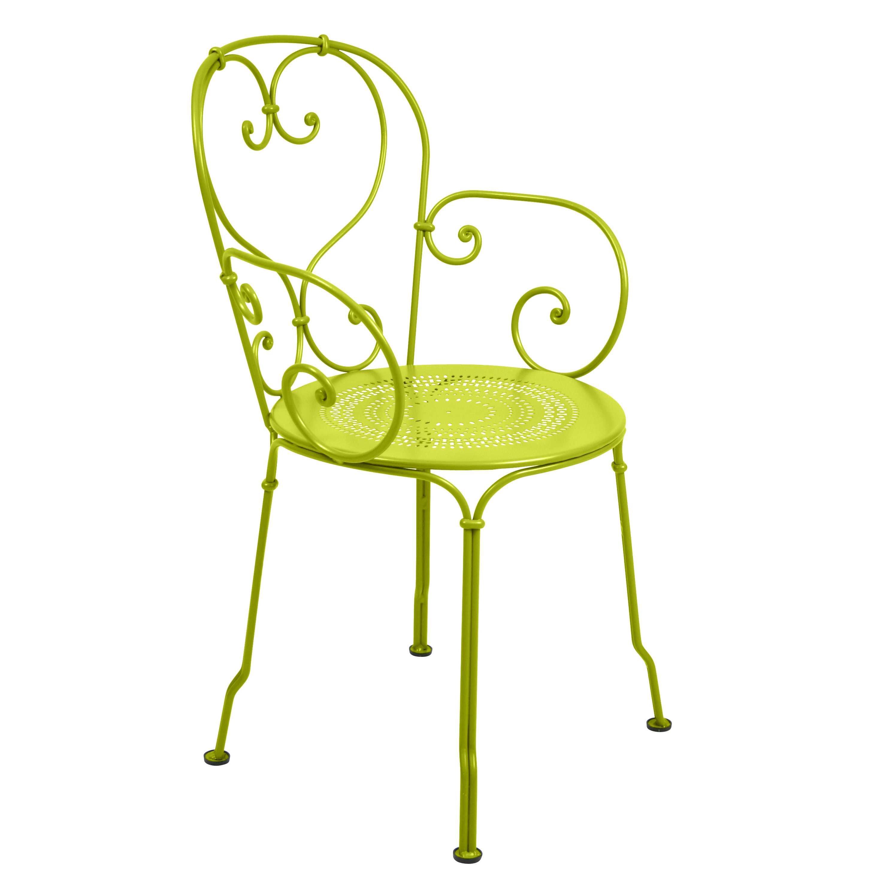 Fermob 1900 Tuinstoel Met Armleuning Verbena fermob kopen in de aanbieding