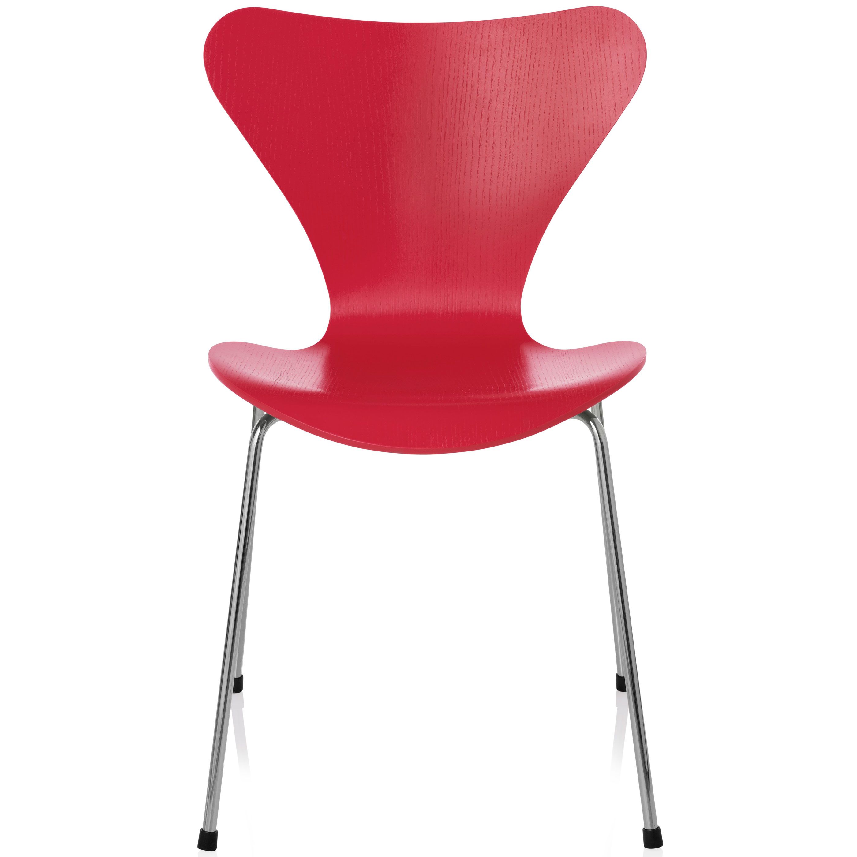 Fritz Hansen Vlinderstoel Series 7 Stoel Gekleurd Essen Opium Rood fritz hansen kopen in de aanbieding