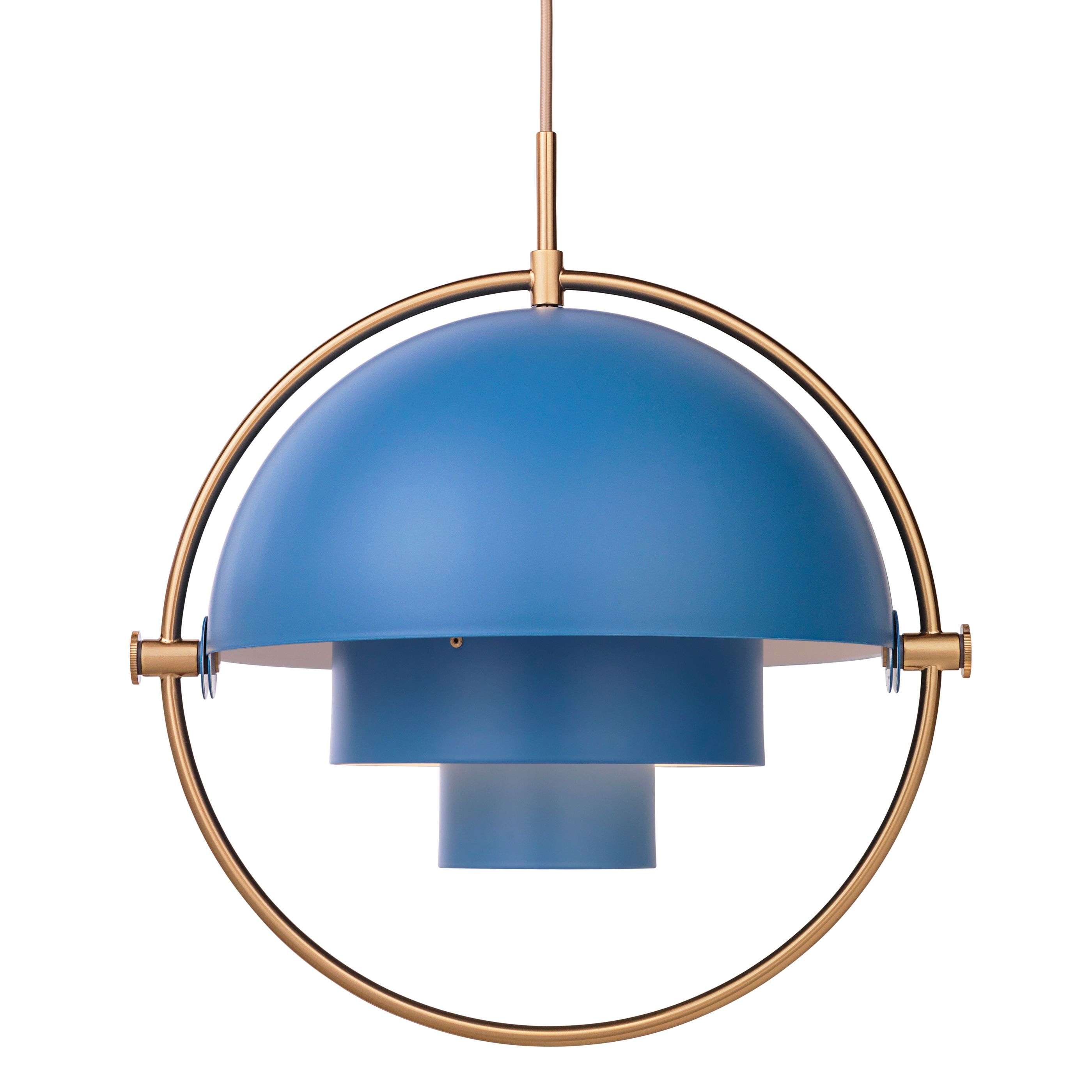 Gubi Multi Lite Hanglamp Messingblauw gubi kopen in de aanbieding
