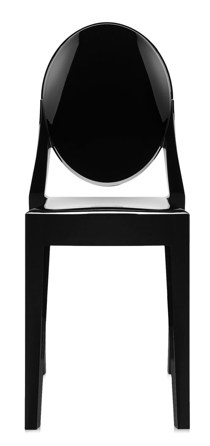 Kartell Victoria Ghost Stoel Ondoorzichtig Zwart kartell kopen in de aanbieding