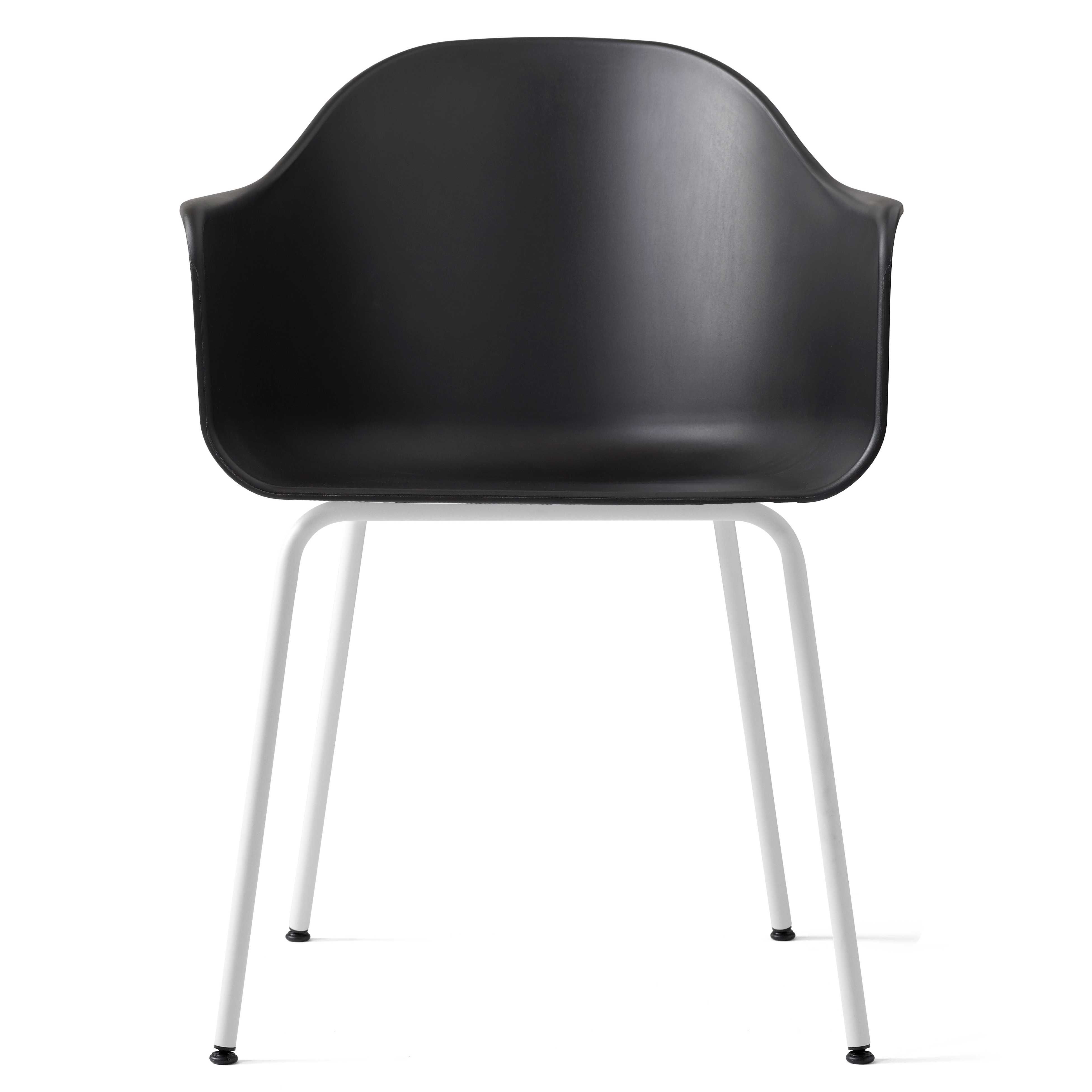 Menu Harbour Chair Stoel Zwart Met Onderstel Lichtgrijs Staal menu kopen in de aanbieding