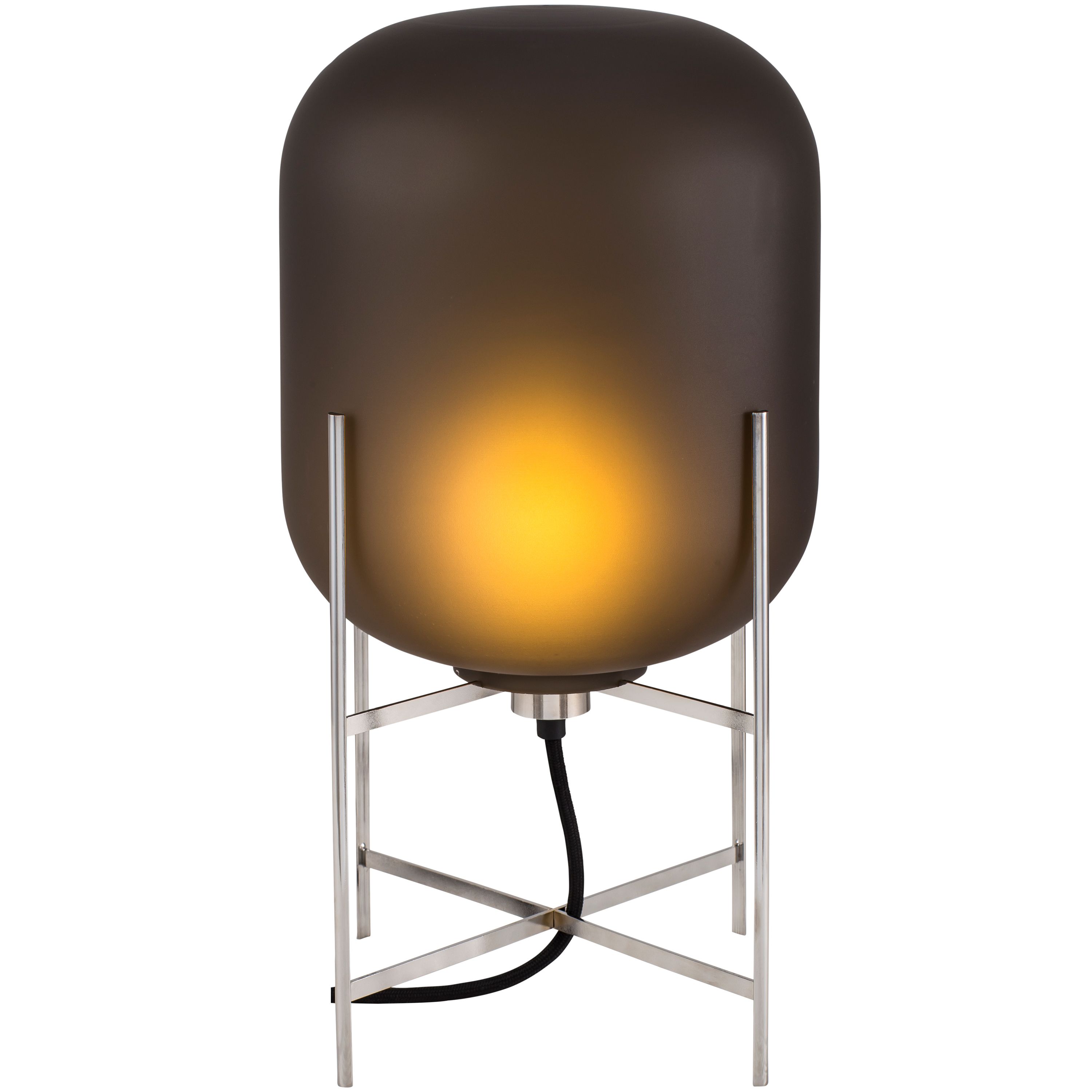 Pulpo Oda Tafellamp Chrome Met Smoky Grey Acetato Glas pulpo kopen in de aanbieding