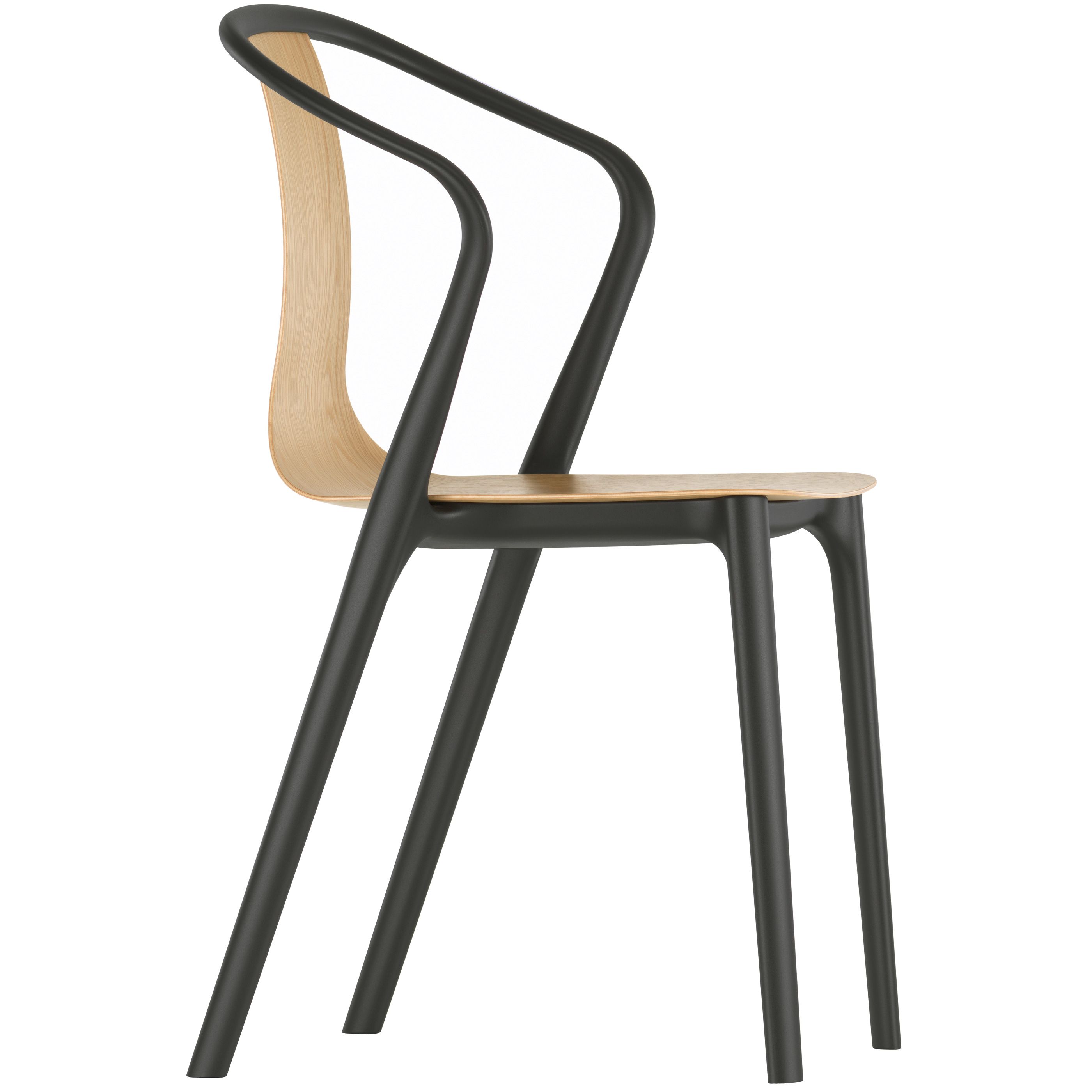 Vitra Belleville Armchair Wood Stoel vitra kopen in de aanbieding