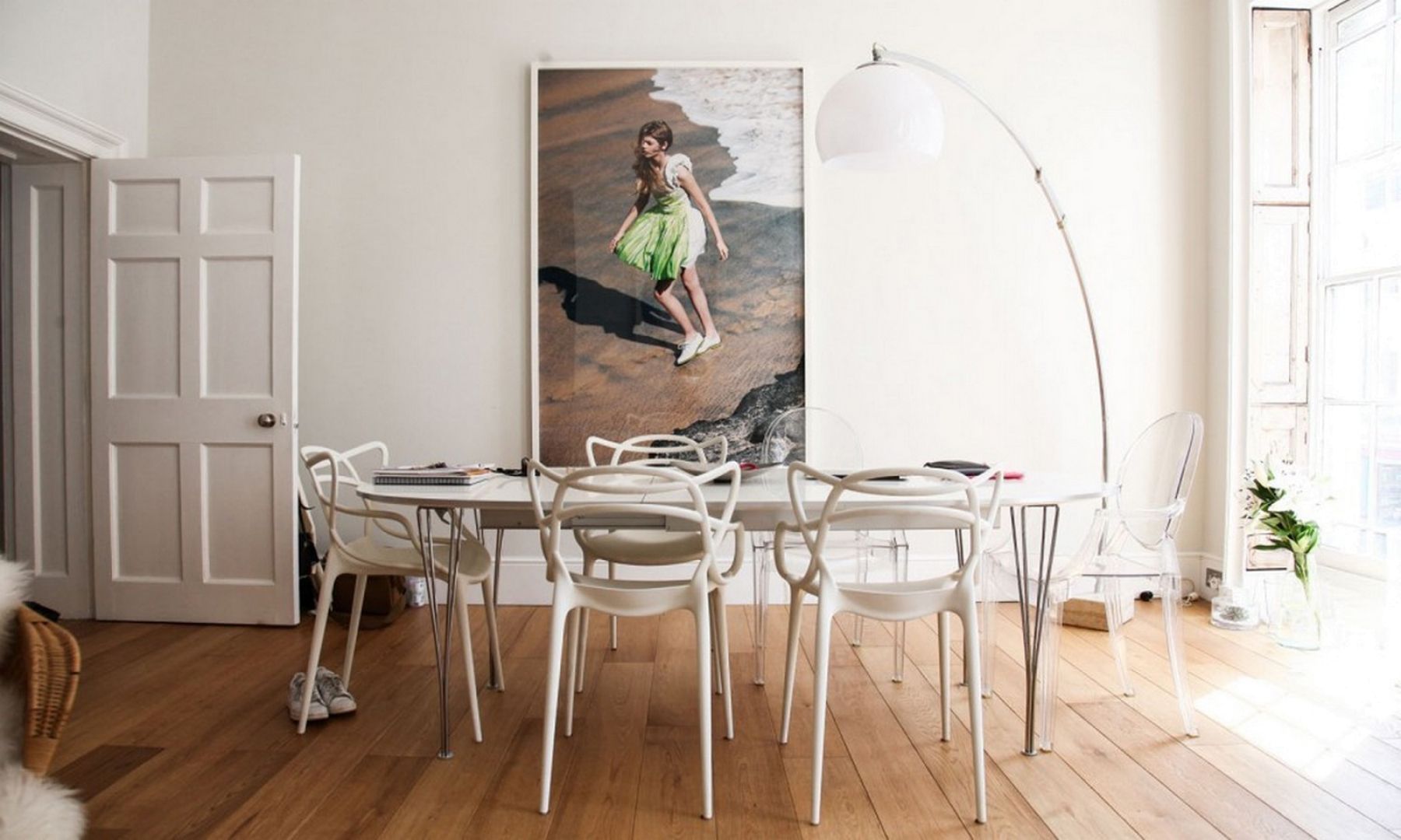 Eetkamer Eetkamer inspiratiefoto met Kartell Tafels