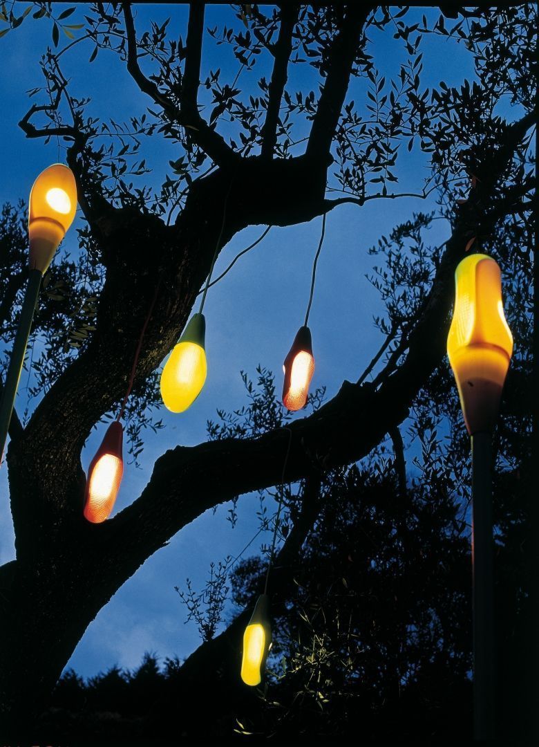 Tuin Tuin inspiratiefoto met Luceplan Hanglampen