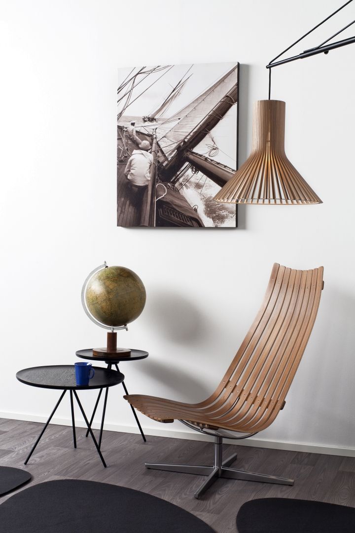 Woonkamer Woonkamer inspiratiefoto met Secto Design Hanglampen