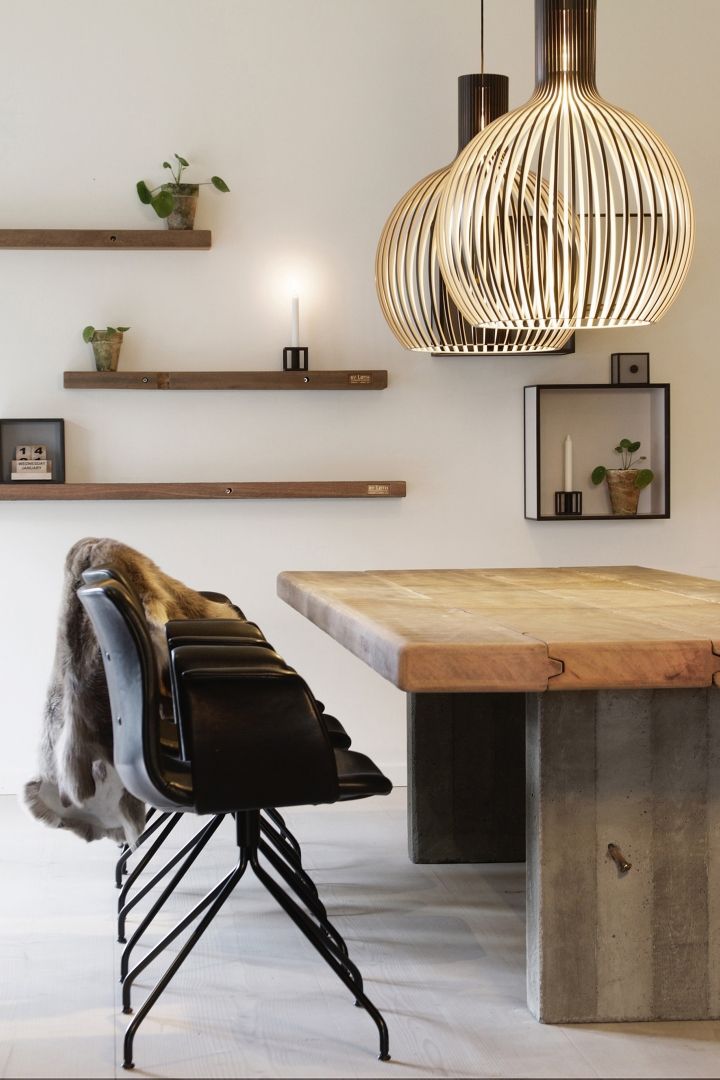 Woonkamer Woonkamer inspiratiefoto met Secto Design LED hanglampen