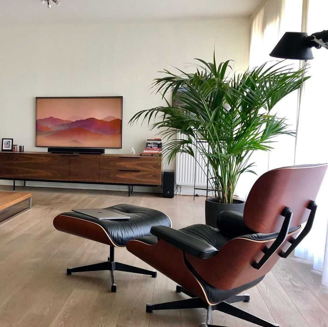 Woonkamer Woonkamer inspiratiefoto met Vitra Wandlampen