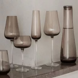 Belo champagneglazen set van 2 smoke