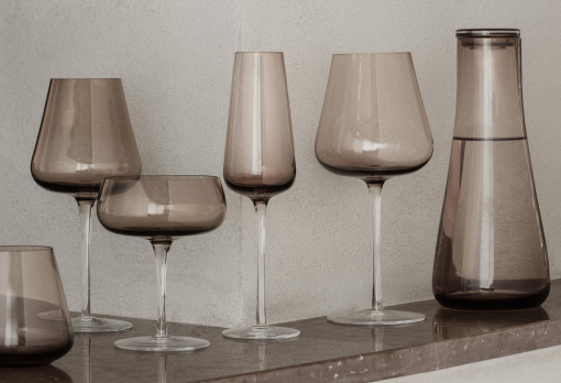 Belo champagneglazen set van 2 smoke