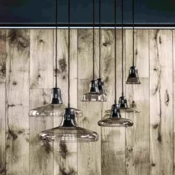 Shadows Waist hanglamp Ø25 rookgrijs - zwart eiken