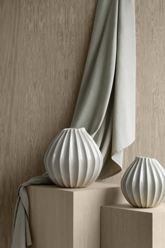 Wide vaas large Rainy Day Grey