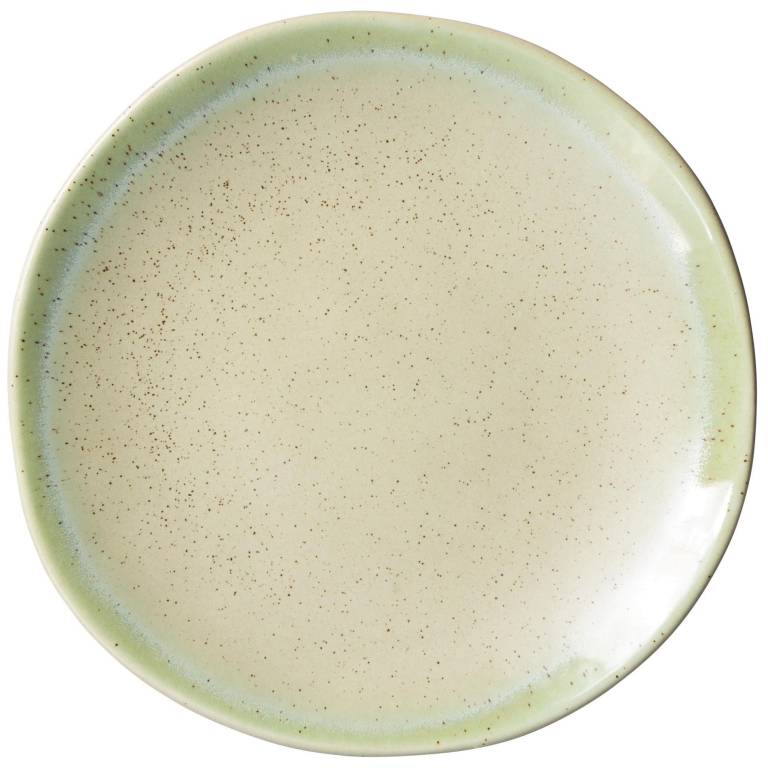 eetbaar Economie Regeren HKliving 70's Ceramic ontbijtbord set van 2 pistachio | Flinders