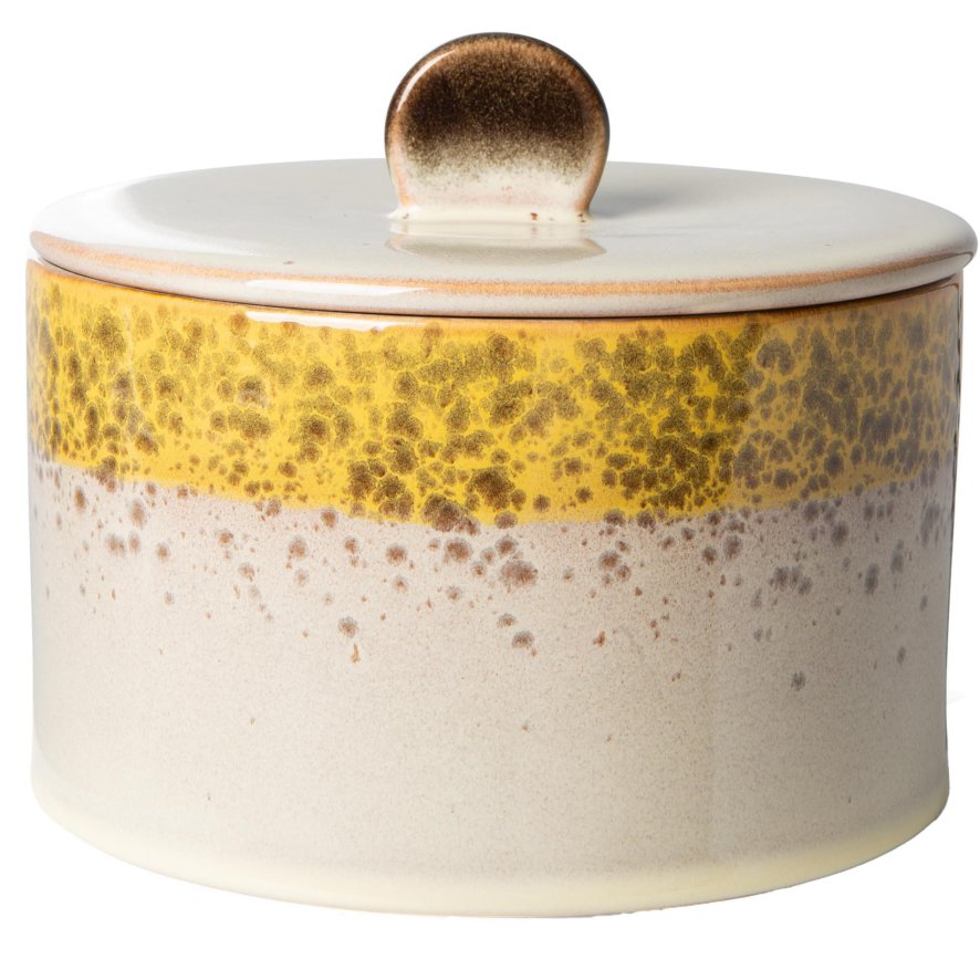 Speciaal koppeling Hoofd HKliving 70's Ceramic koektrommel voorraadpot cookie jar autumn | Flinders