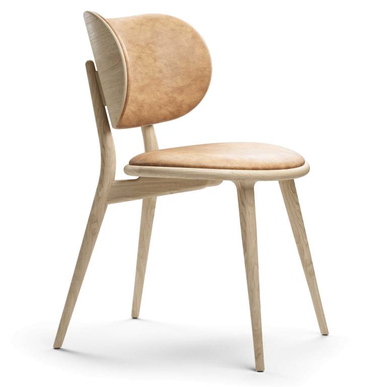 Ik wil niet voorspelling getrouwd Mater Design The Dining Chair stoel naturel eiken, naturel leer | Flinders