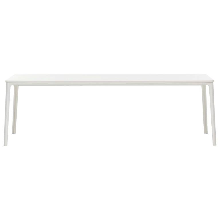 Daar Verwaarlozing Masaccio Vitra Plate tafel 180x90 MDF gepoedercoat wit, onderstel wit | Flinders