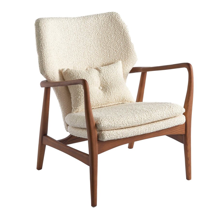 Beer vreugde idee POLSPOTTEN Chair Peggy fauteuil stoel limited edition boucle ecru | Flinders