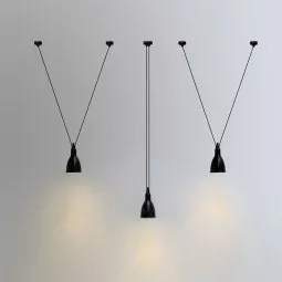 Les Acrobates de Gras N322 L hanglamp Ø17 geel