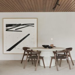 Elements eettafel Ø125 mircocement
