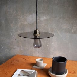 Geometric Circle hanglamp medium Ø25 Transparant 