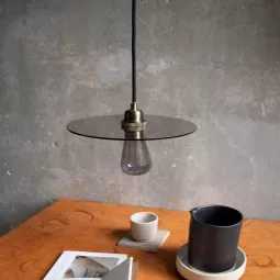 Geometric Circle hanglamp medium Ø25 Transparant 