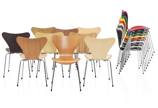 Vlinderstoel Series 7 stoel naturel walnootfineer