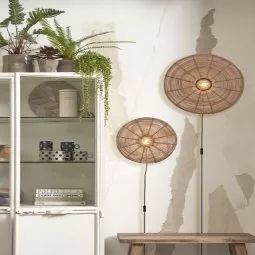 Tanami wandlamp medium naturel